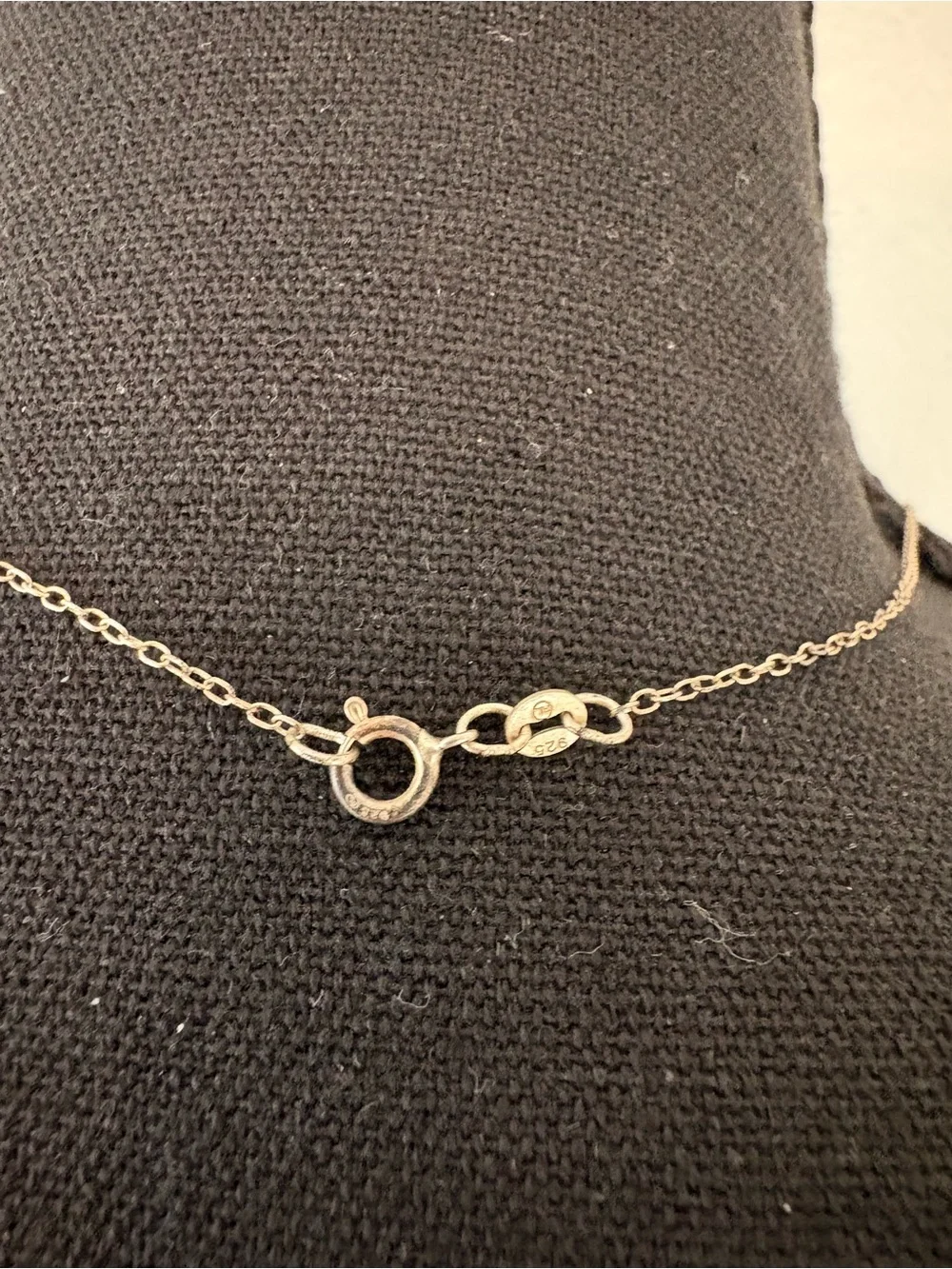 Sterling Silver Cross Necklace with Heart Accent - Silver - Picture 4 of 5